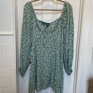 NWT Floral Green Dress